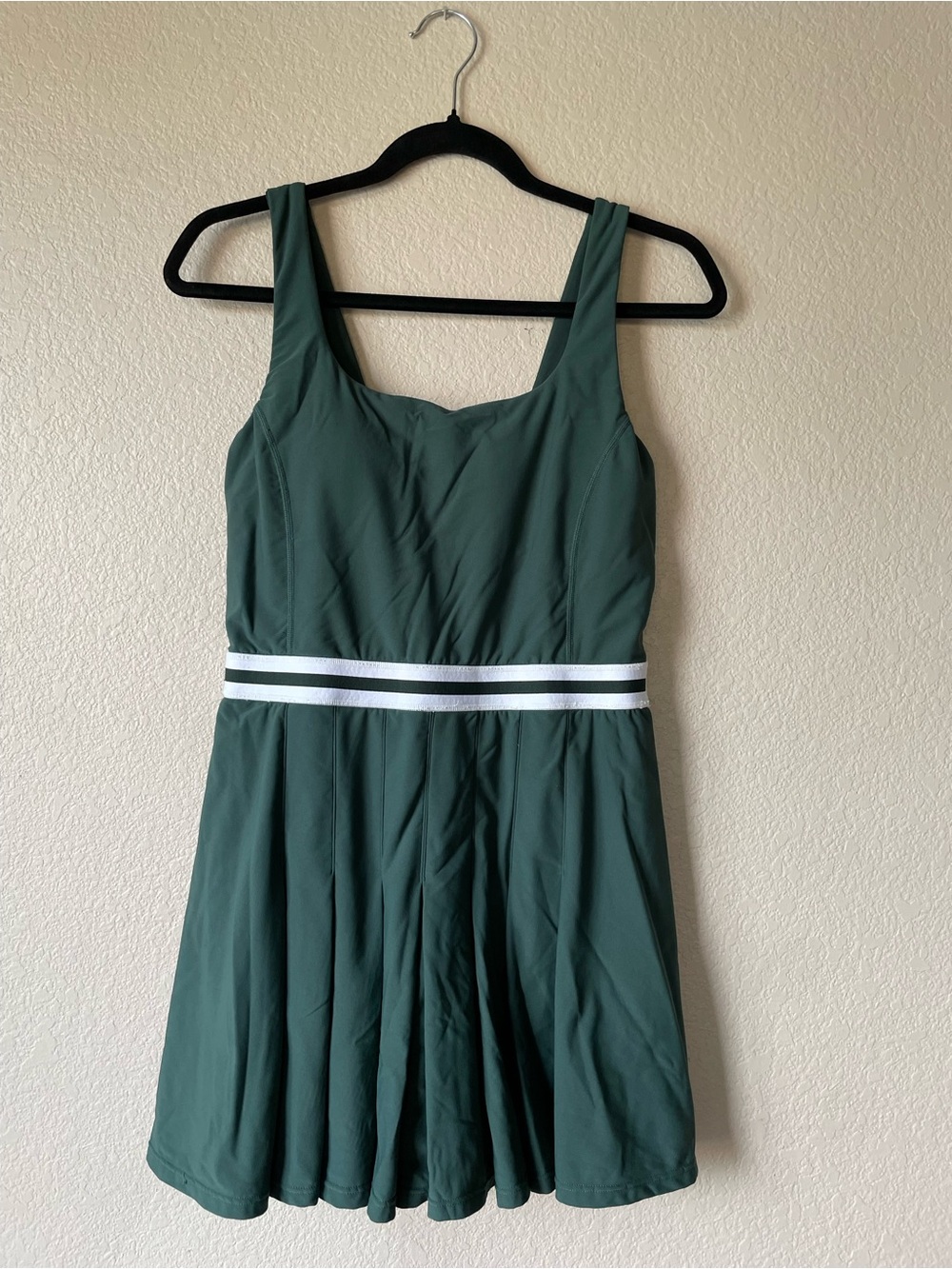 The Upside Peached Lucette Pleated Eden Green Tennis Athletic Mini Dress Size 8 - Picture 3 of 10